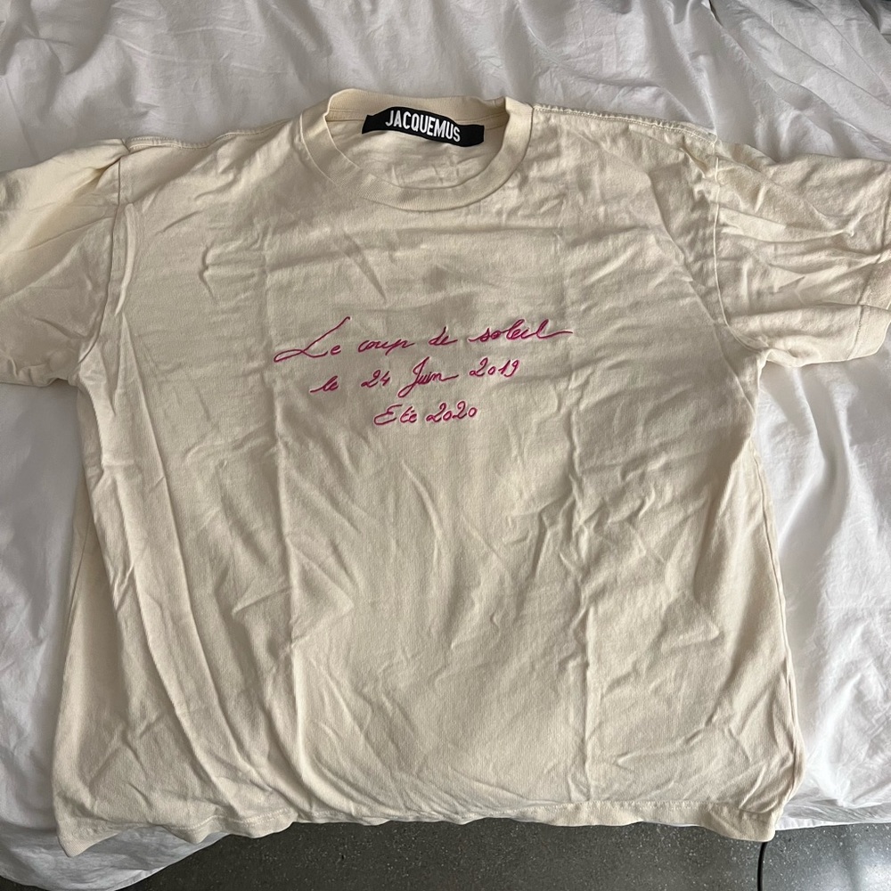 JAQUEMUS Yellow French T-Shirt